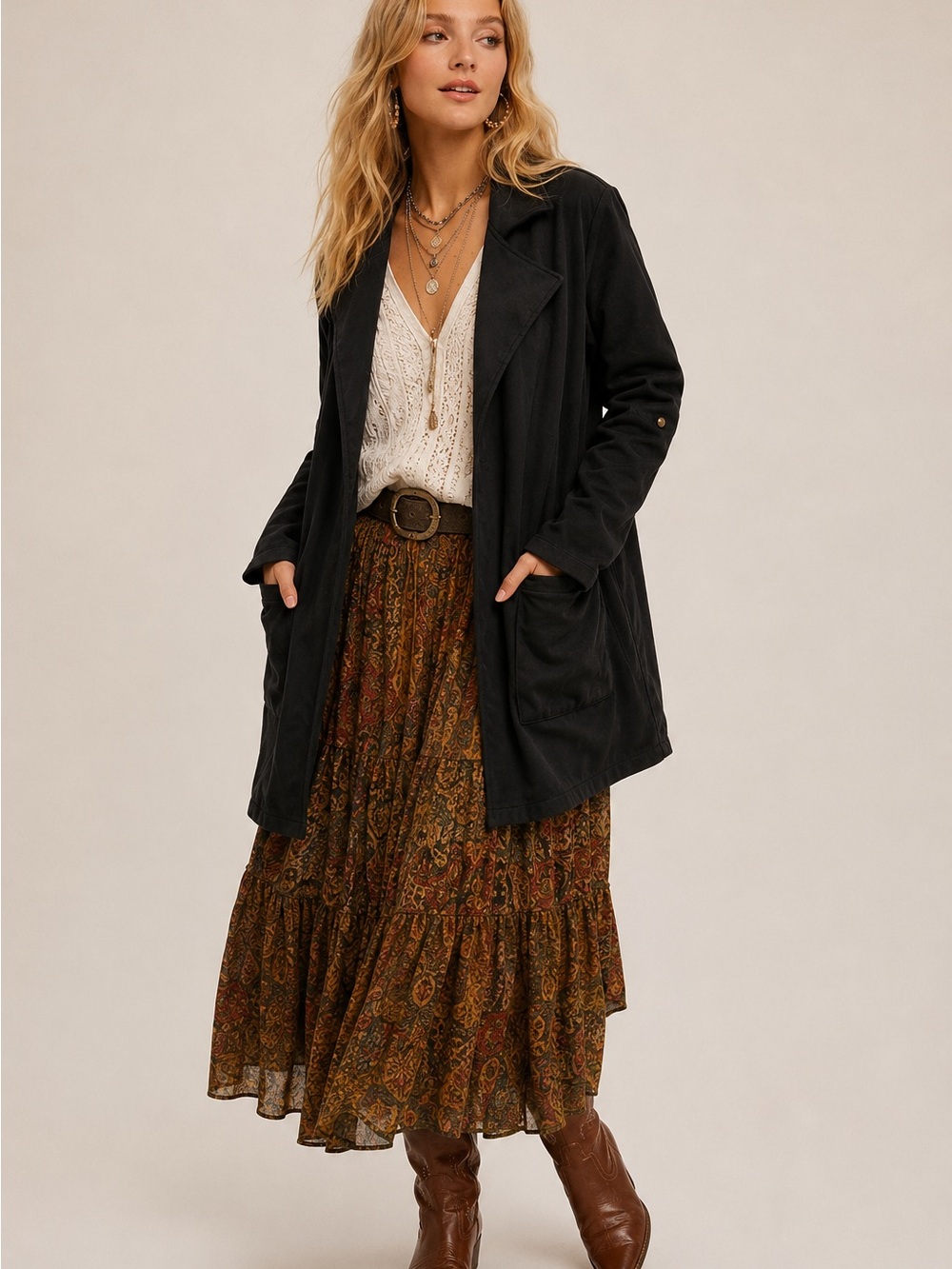 HEM & THREAD | Live it Large Suede Jacket